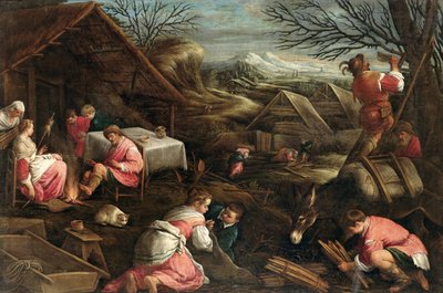 Winter by Jacopo Bassano